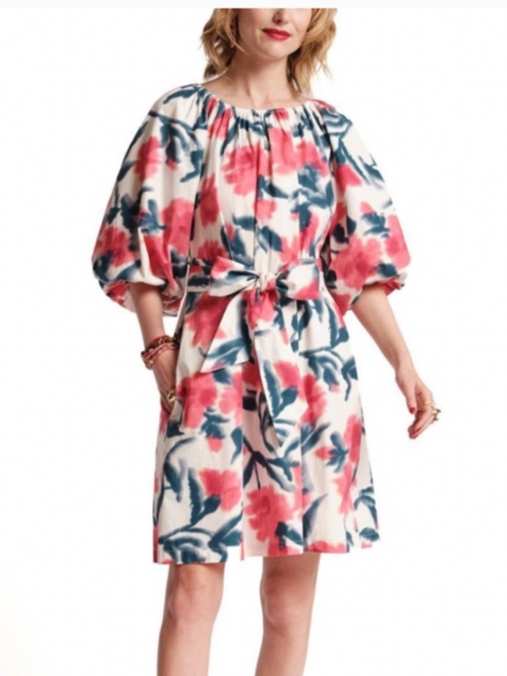 NWT FRANCES VALENTINE BLISS MINI DRESS IN LOTUS PATTERN, SIZE XS
